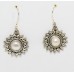 Dangle Earrings 925 Sterling Silver Freshwater Pearl Gem Stone Handmade Women Gift Traditional E578 